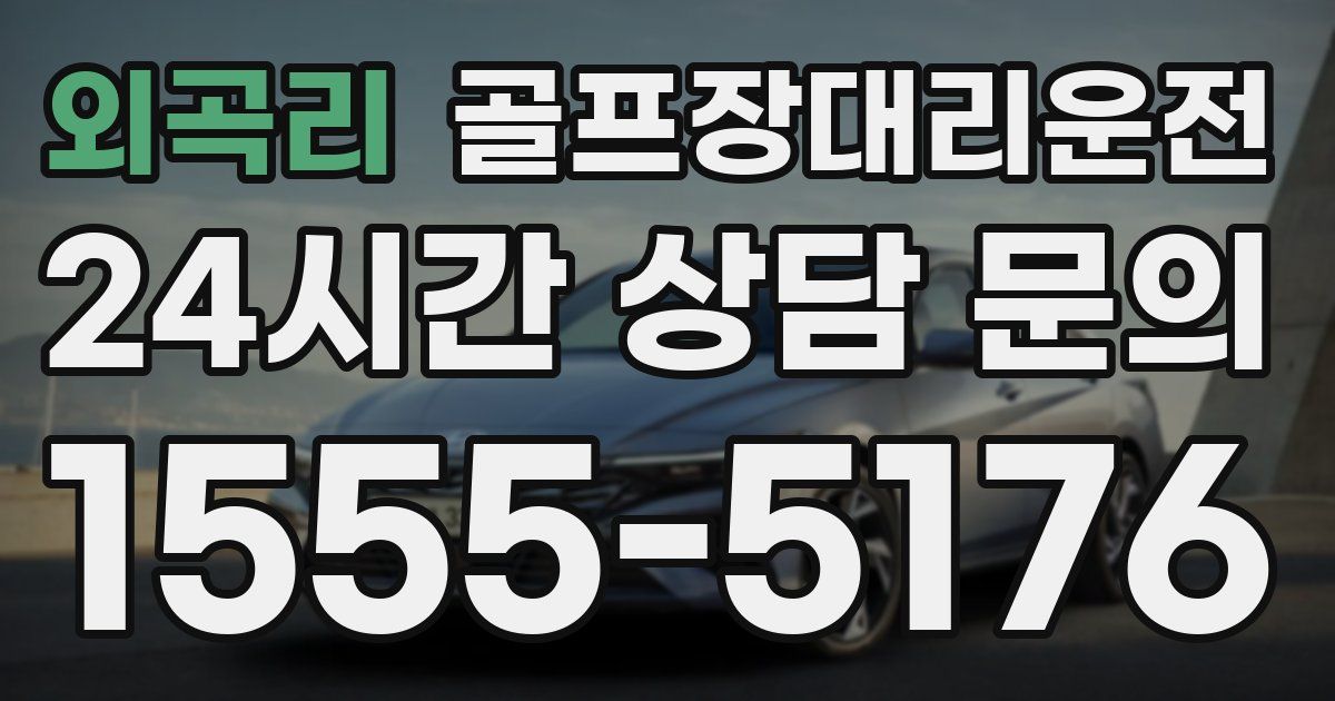 골프장대리운전 서비스