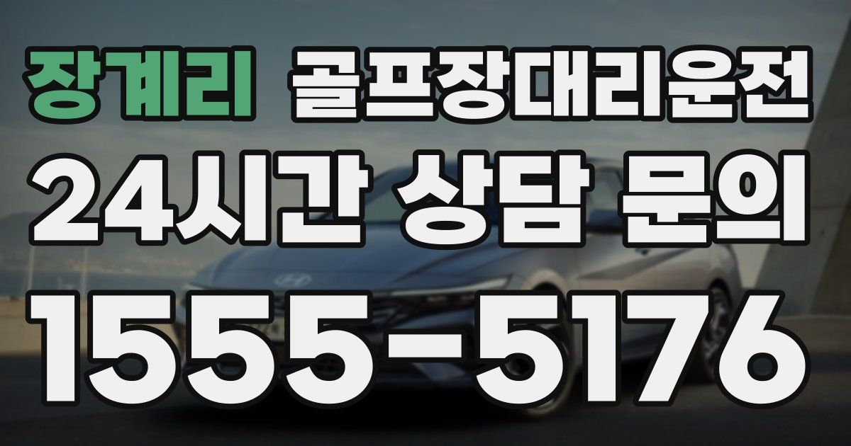 골프장대리운전 서비스