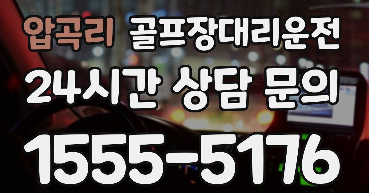 골프장대리운전 서비스