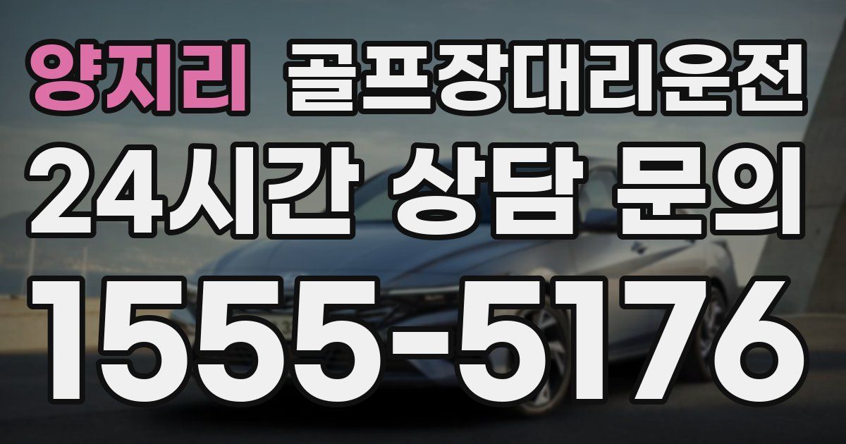 골프장대리운전 서비스