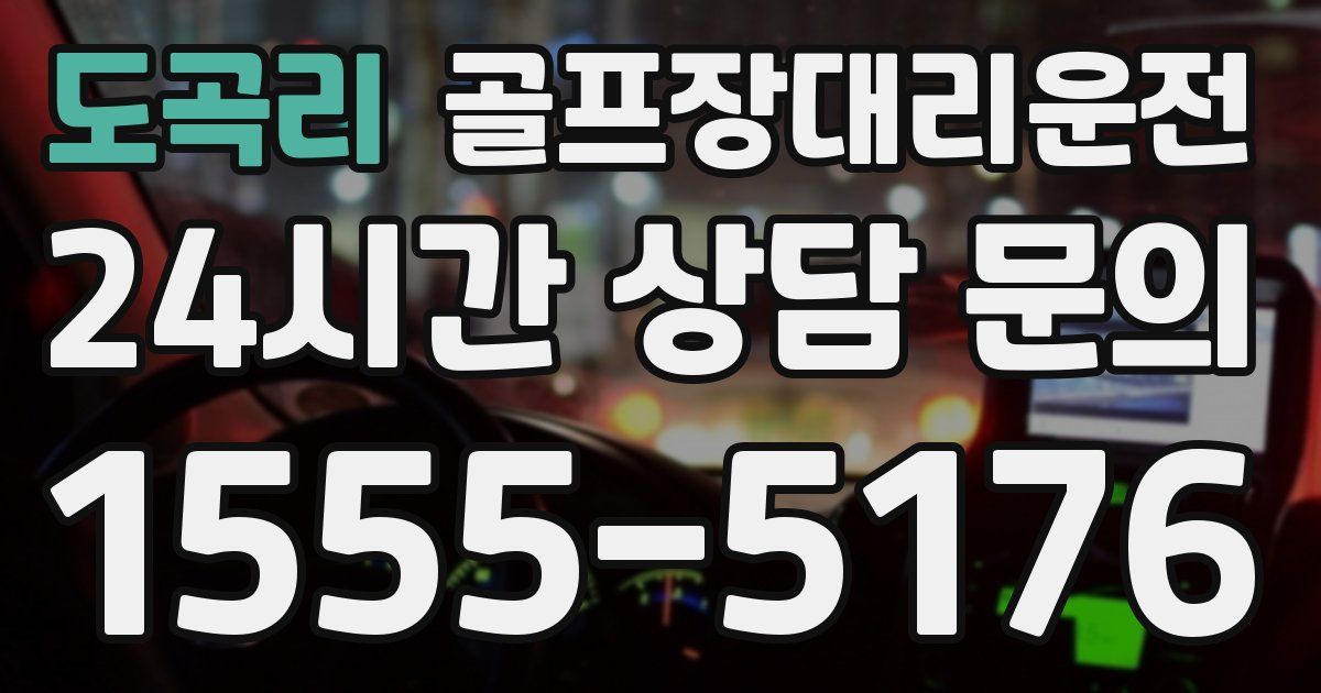 골프장대리운전 서비스