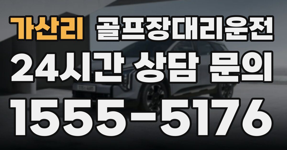 골프장대리운전 서비스