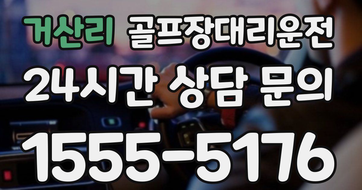 골프장대리운전 서비스