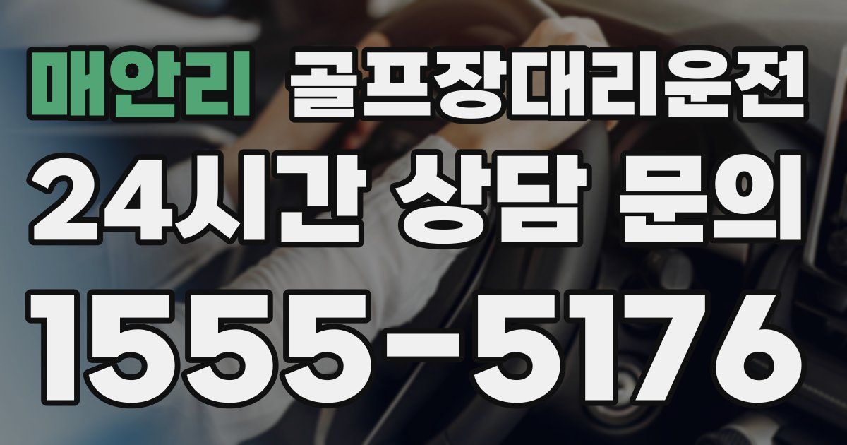골프장대리운전 서비스