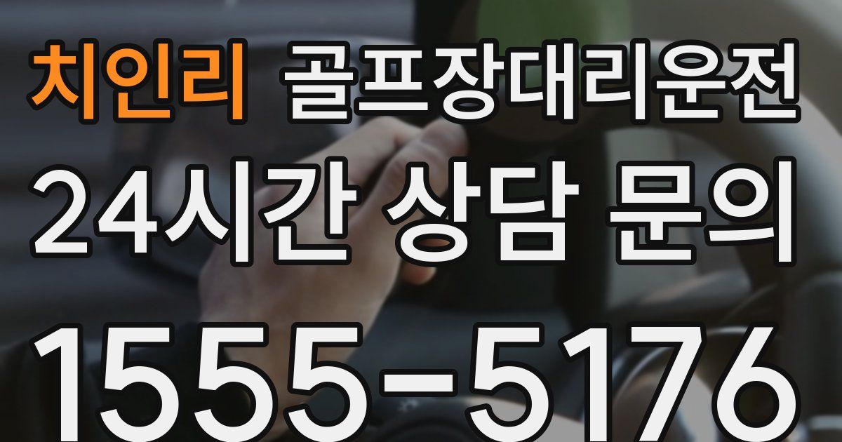 골프장대리운전 서비스
