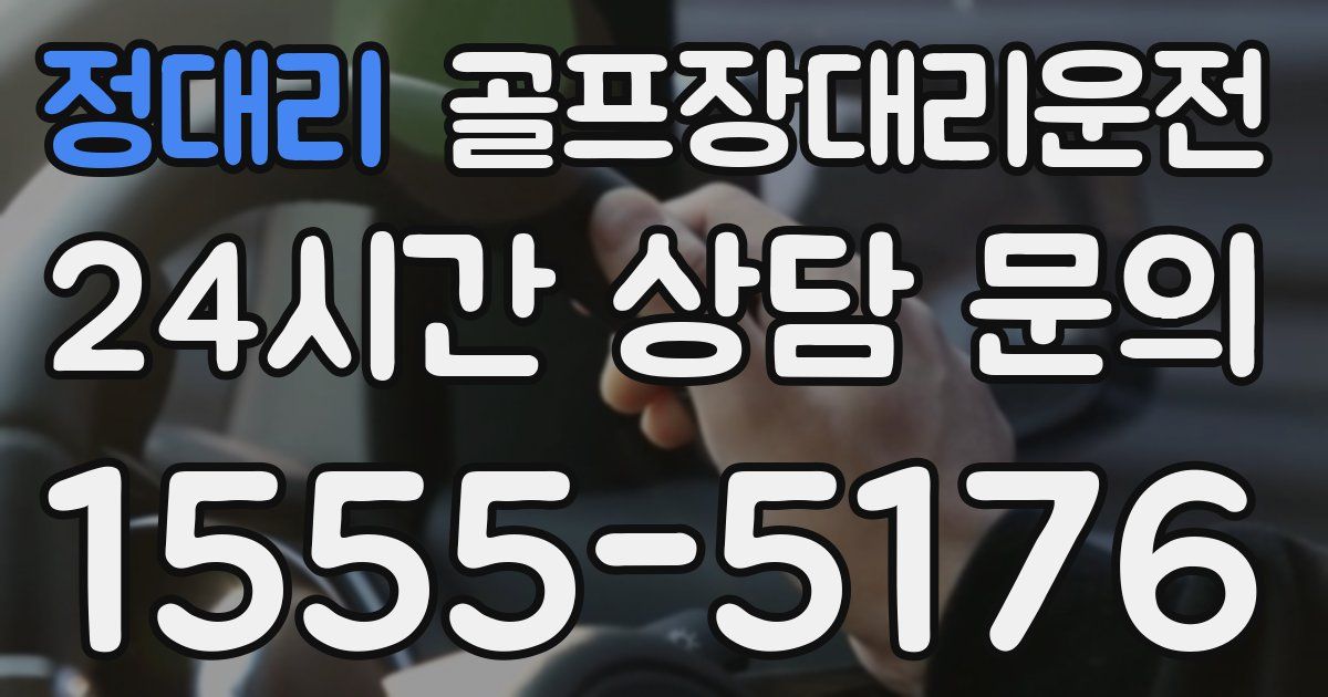 골프장대리운전 서비스