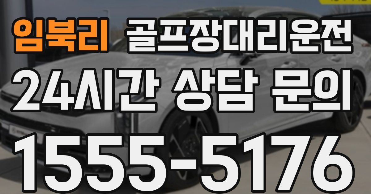 골프장대리운전 서비스