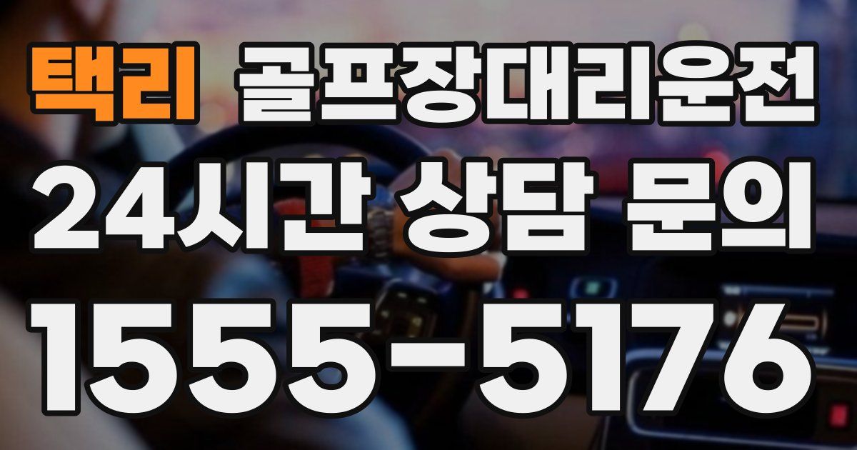 골프장대리운전 서비스