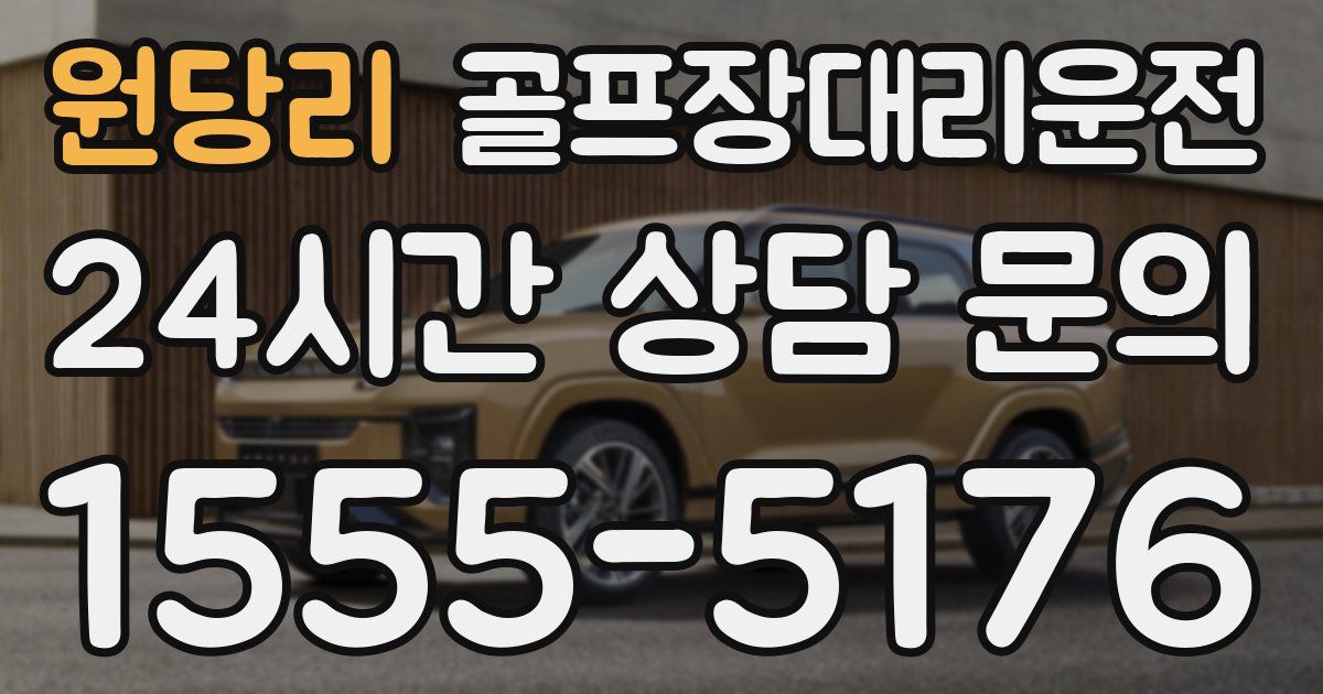 골프장대리운전 서비스