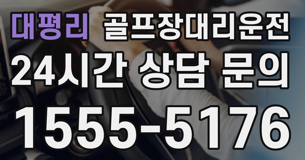 골프장대리운전 서비스