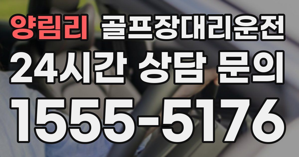 골프장대리운전 서비스