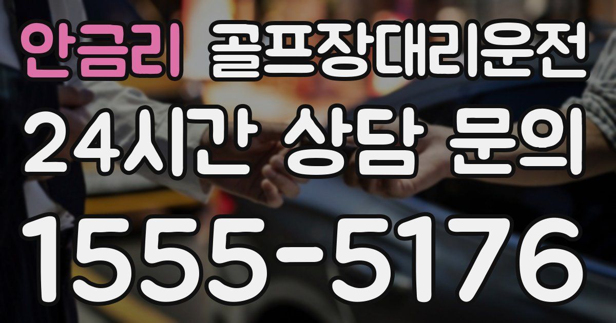 골프장대리운전 서비스