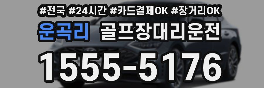 운곡리 골프장대리운전