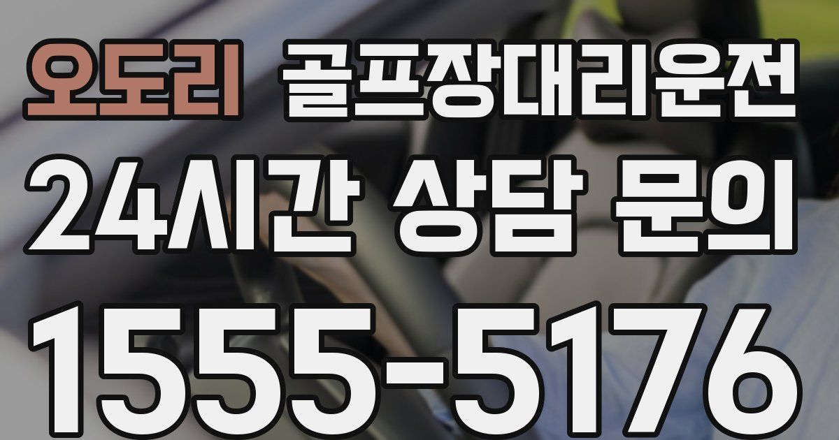 골프장대리운전 서비스