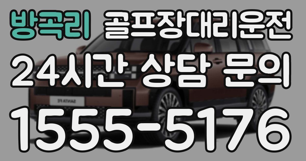 골프장대리운전 서비스