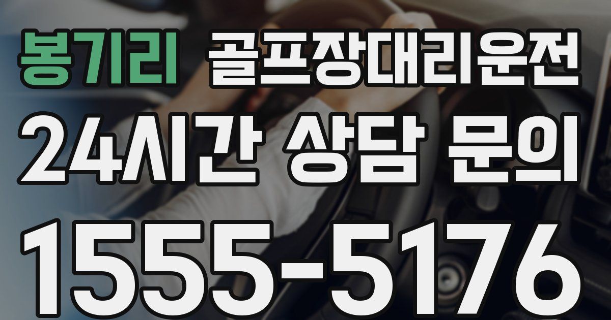 골프장대리운전 서비스