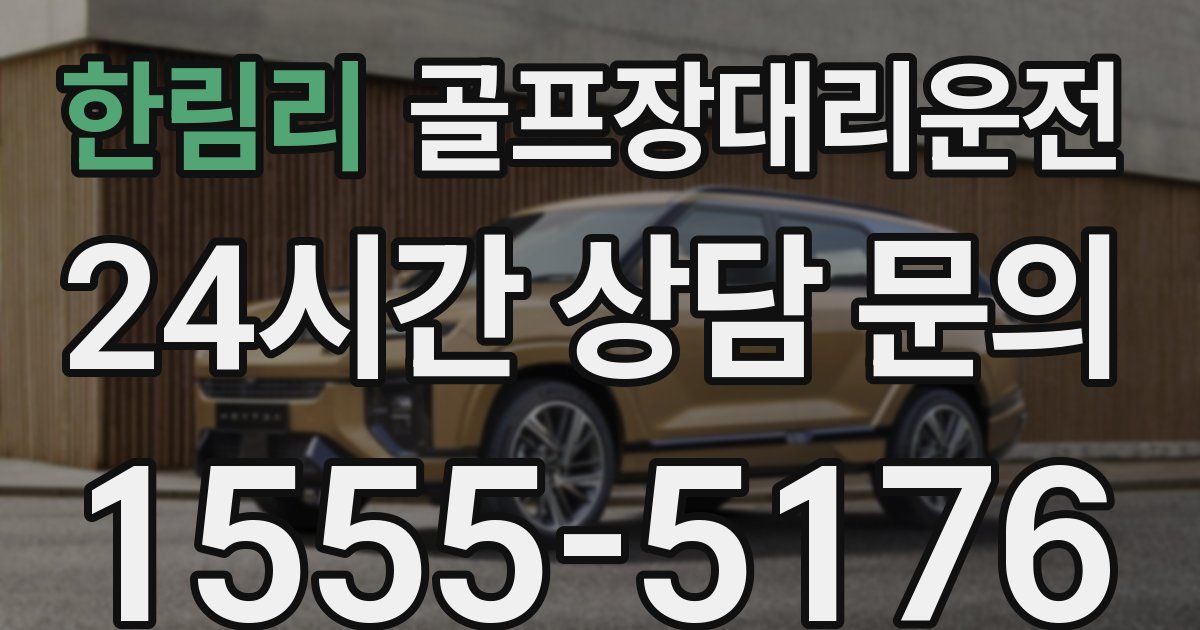 골프장대리운전 서비스