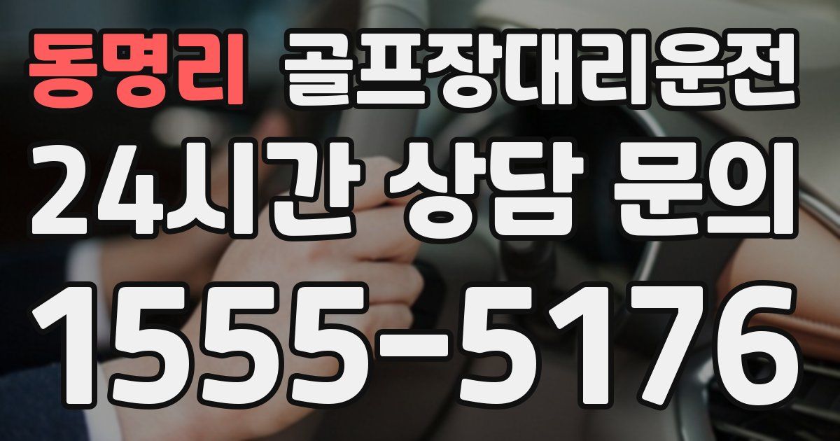 골프장대리운전 서비스