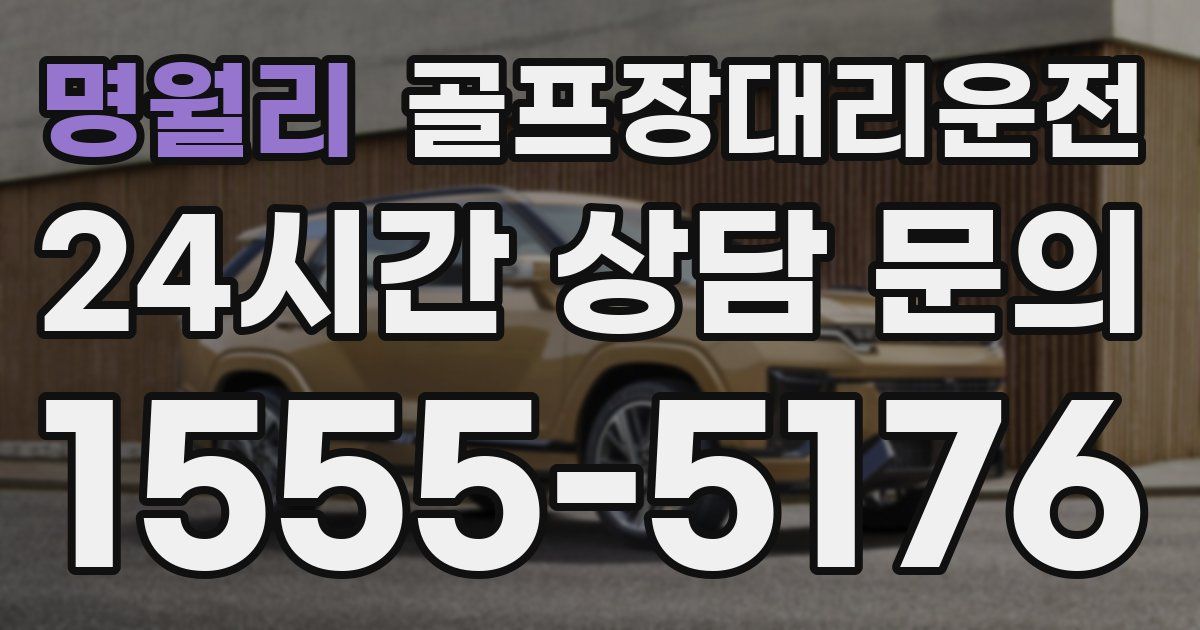 골프장대리운전 서비스