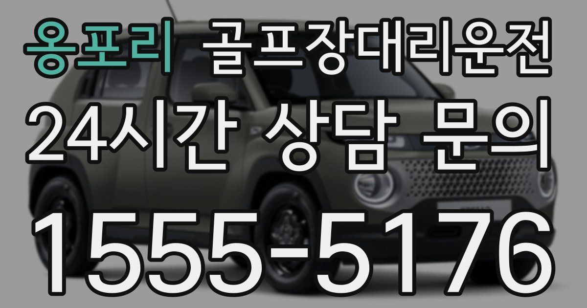 골프장대리운전 서비스