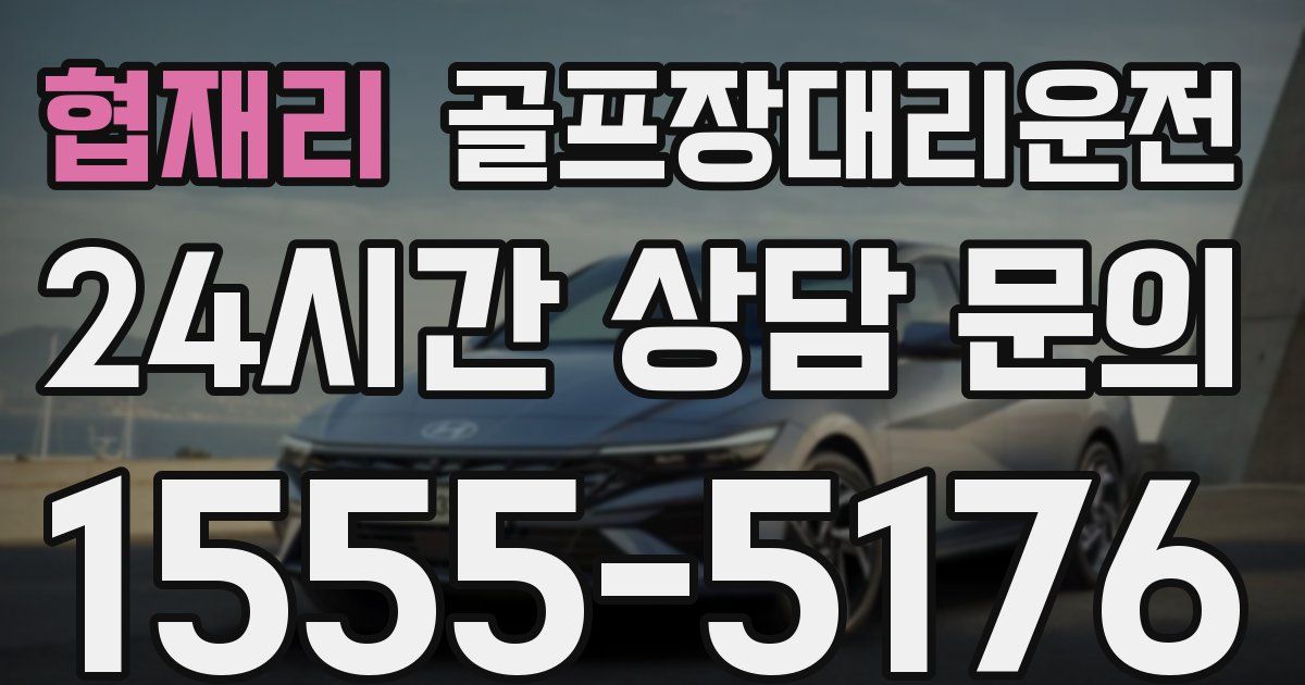 골프장대리운전 서비스