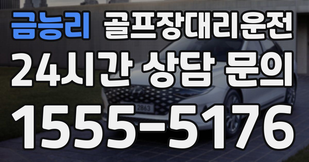 골프장대리운전 서비스