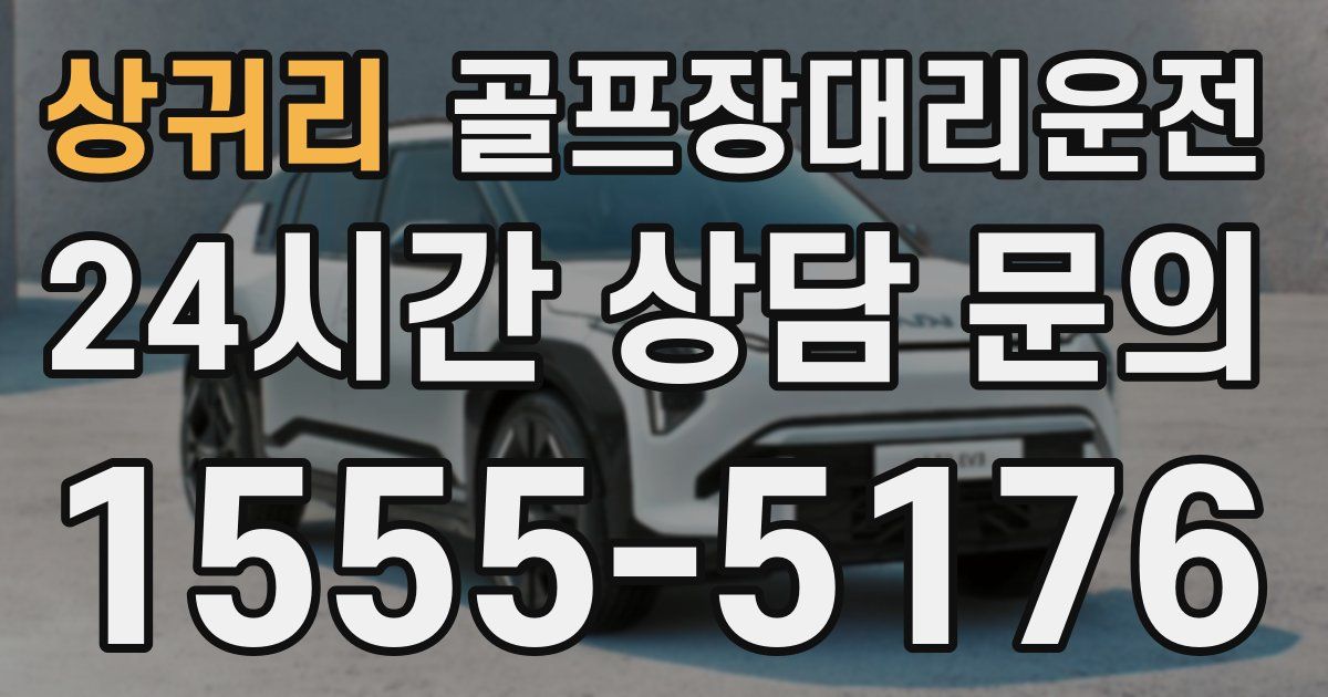 골프장대리운전 서비스