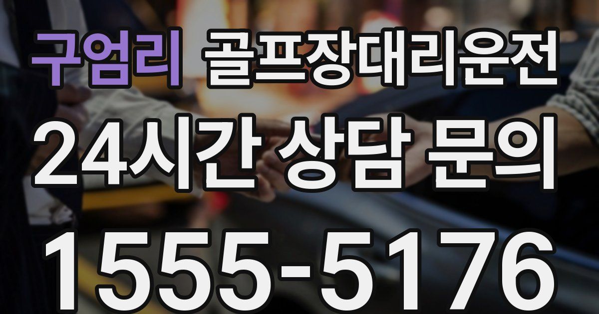 골프장대리운전 서비스