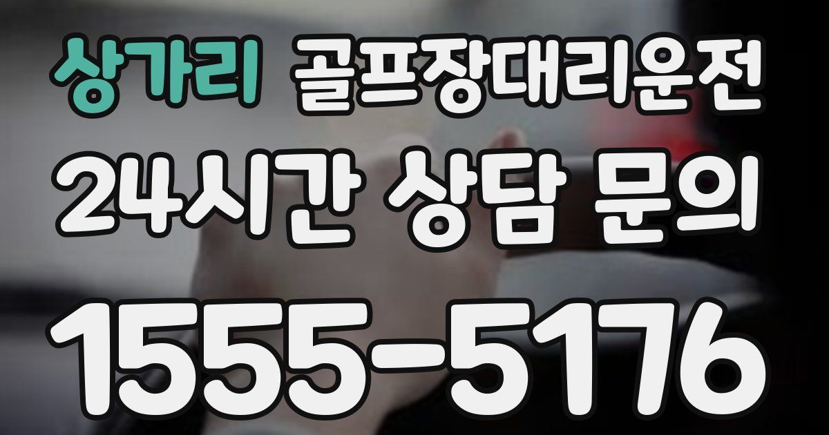 골프장대리운전 서비스