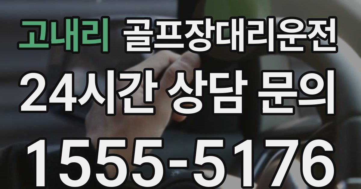 골프장대리운전 서비스