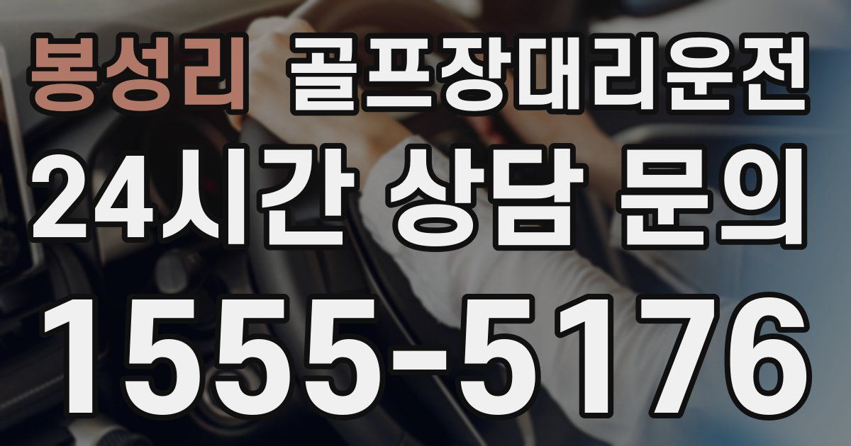 골프장대리운전 서비스
