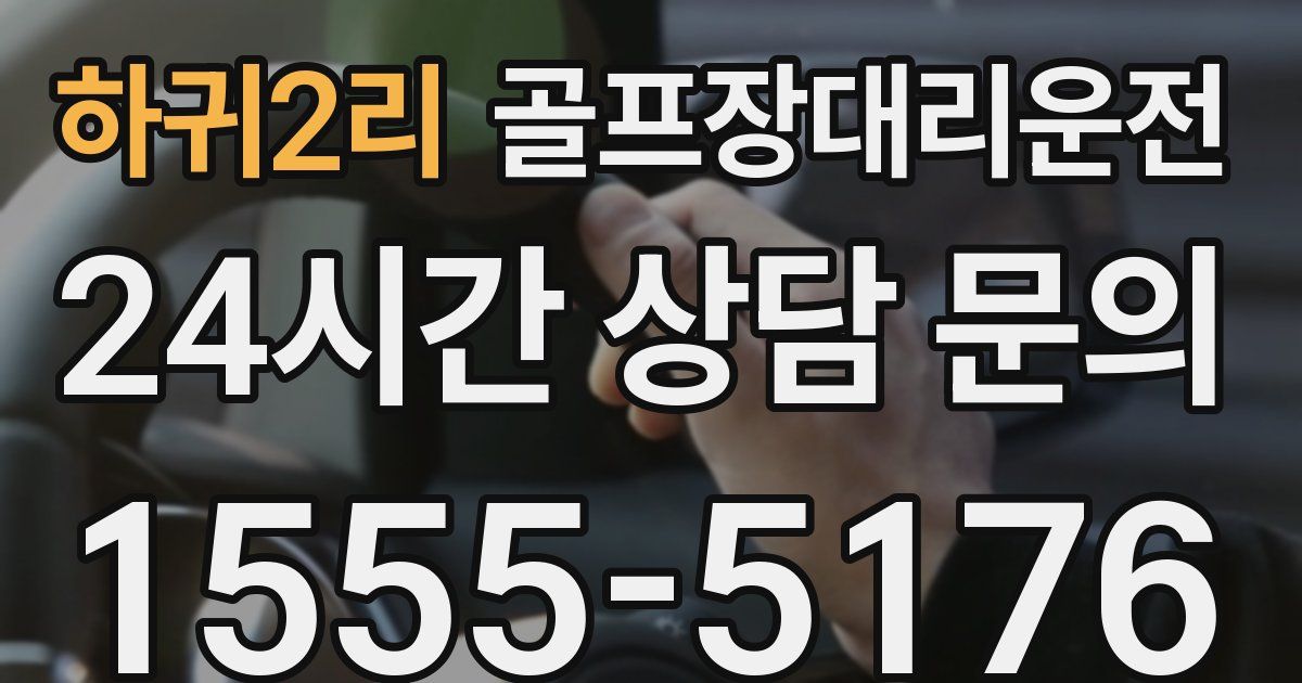 골프장대리운전 서비스
