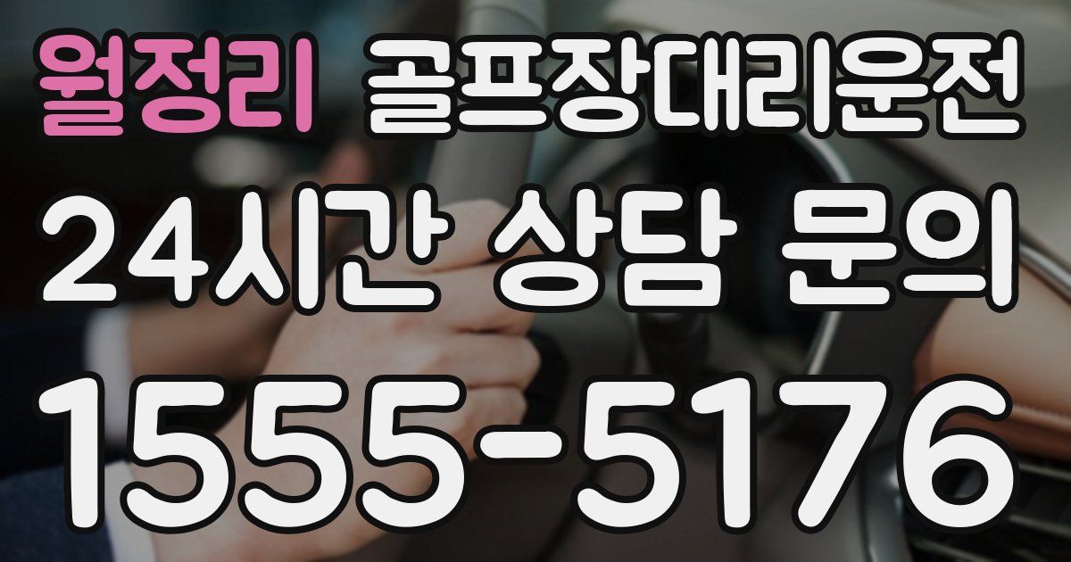 골프장대리운전 서비스