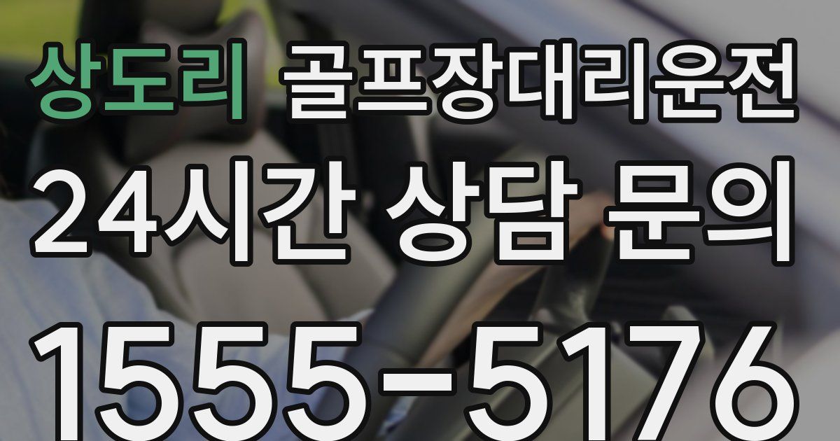 골프장대리운전 서비스