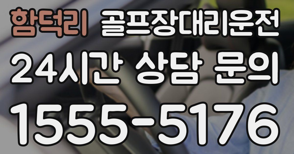 골프장대리운전 서비스