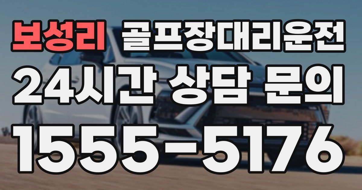 골프장대리운전 서비스