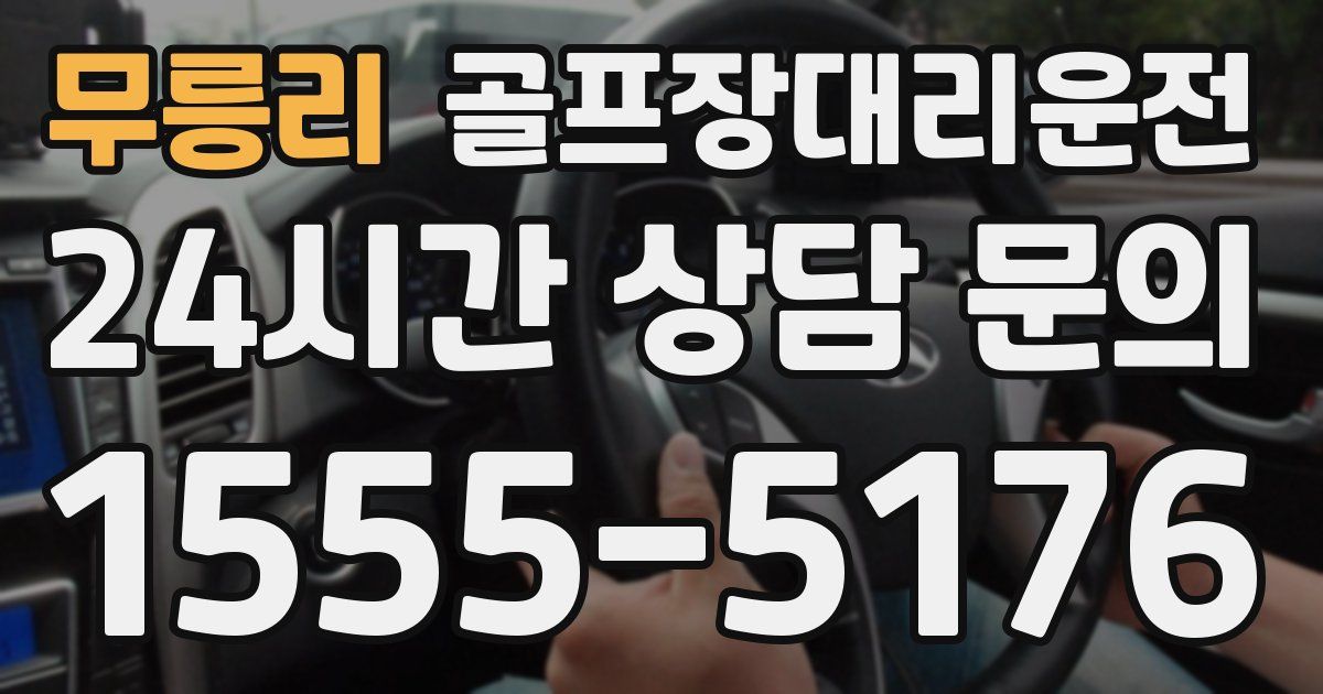 골프장대리운전 서비스