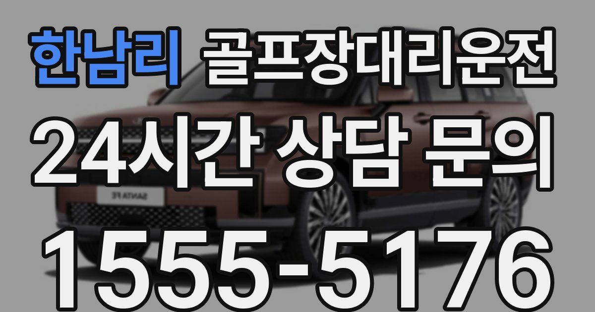 골프장대리운전 서비스