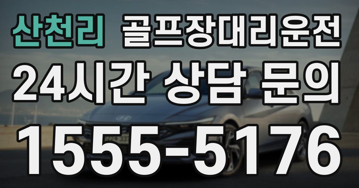 골프장대리운전 서비스