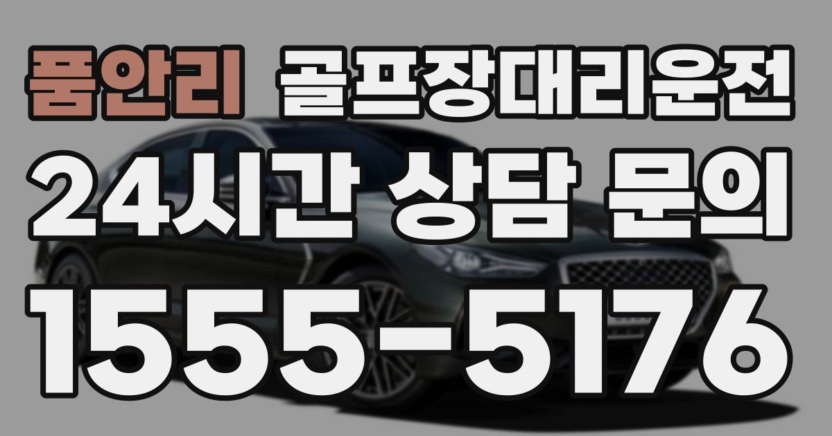 골프장대리운전 서비스