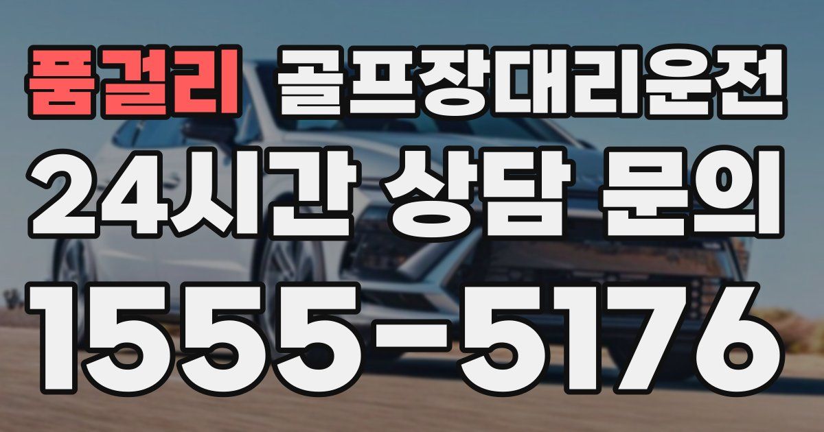 골프장대리운전 서비스