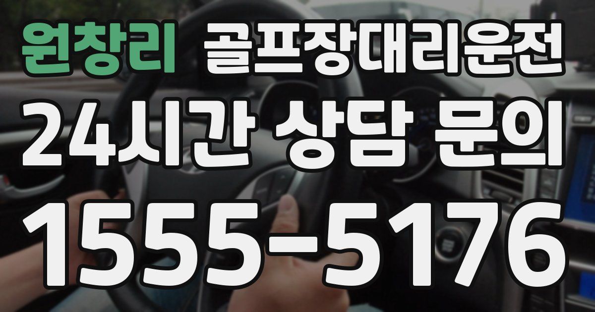 골프장대리운전 서비스