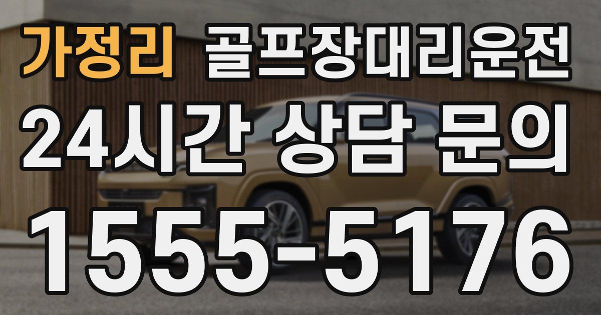 골프장대리운전 서비스