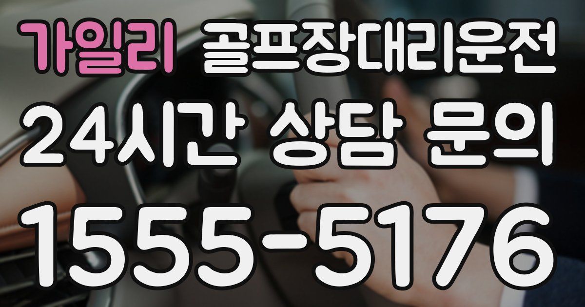 골프장대리운전 서비스