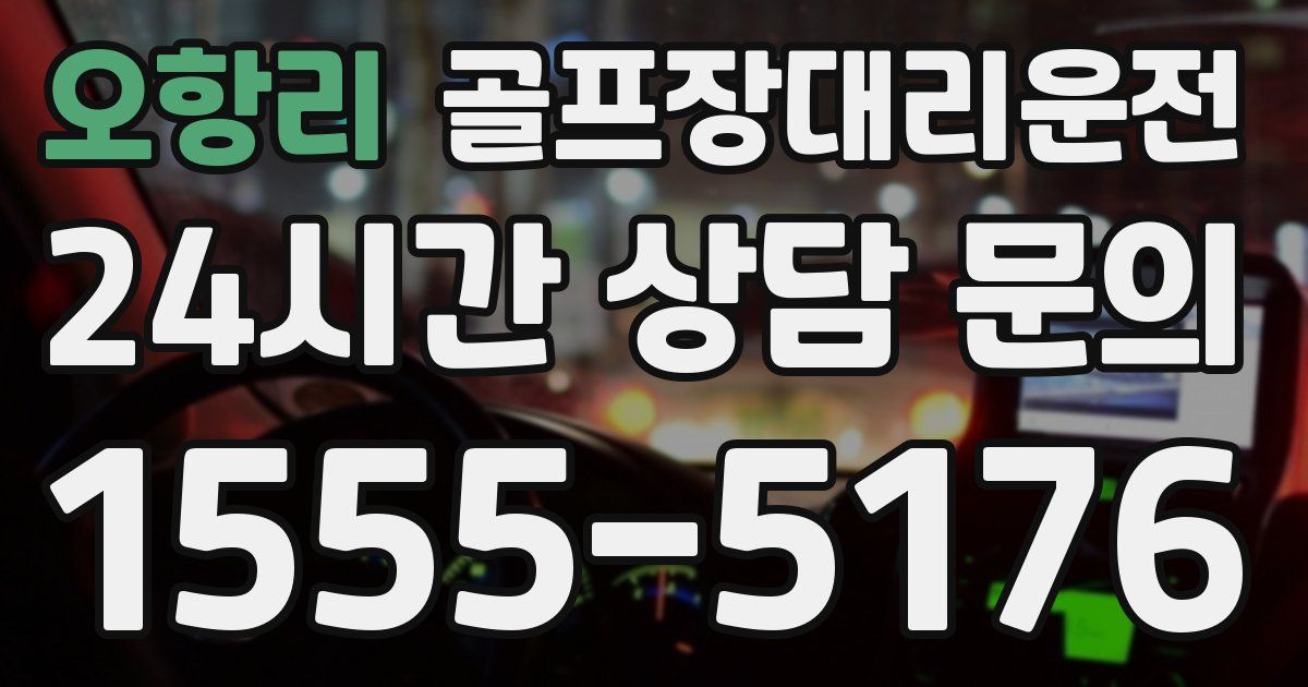 골프장대리운전 서비스