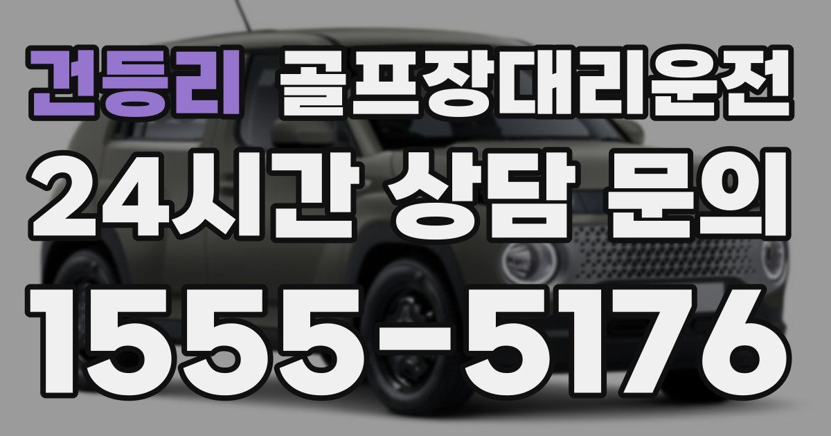 골프장대리운전 서비스