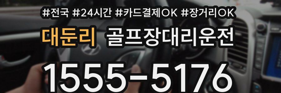 대둔리 골프장대리운전