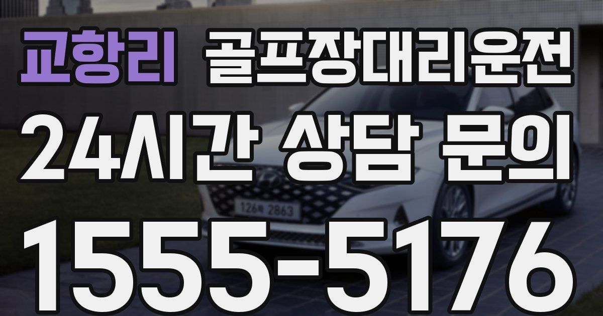 골프장대리운전 서비스