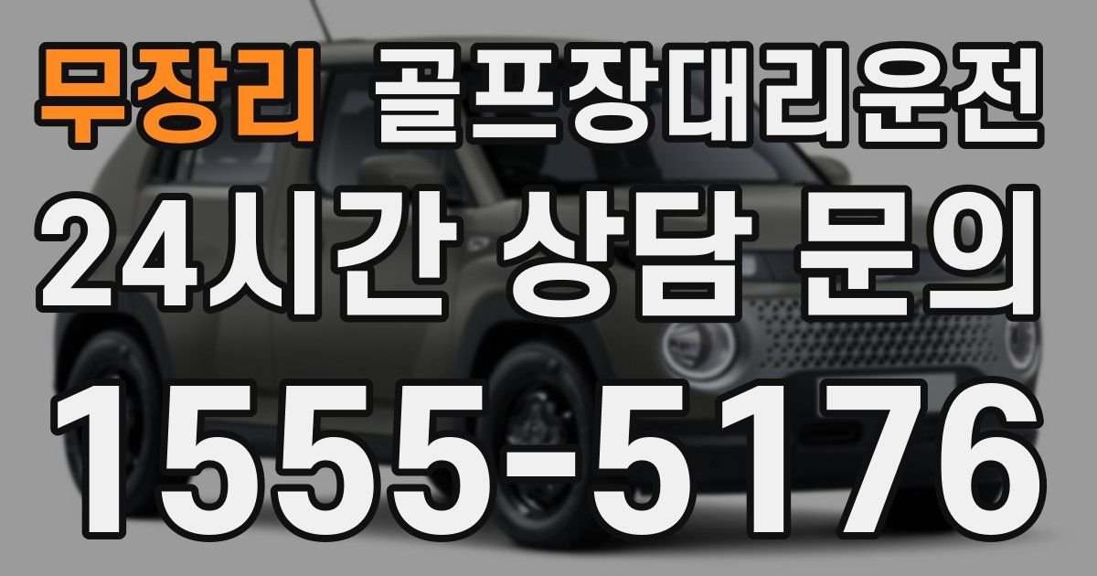 골프장대리운전 서비스