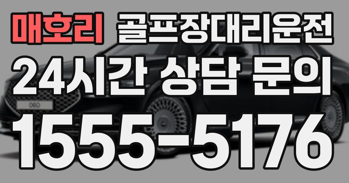 골프장대리운전 서비스